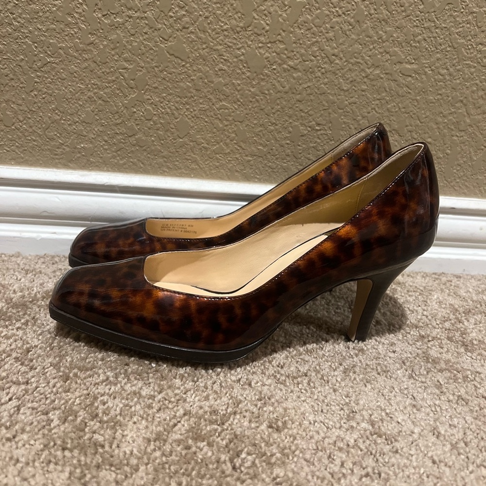 Cole Haan Leopard Print Patent Leather Pump